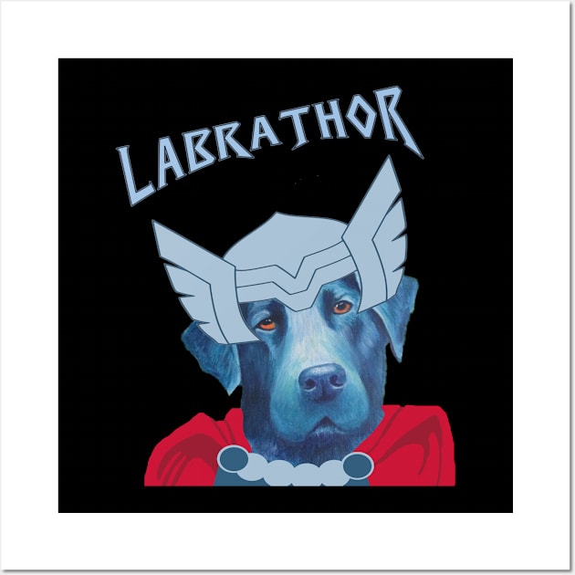 Labrador Superhero Wall Art by TimeTravellers